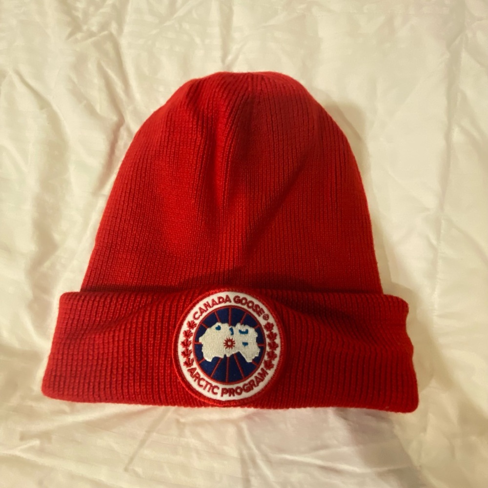 Red Canada Goose Beanie